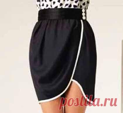 Короткая юбка с запахом | Искусница