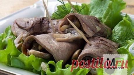 Рулетики из языка по-кавказски - кулинарный рецепт. Миллион Меню