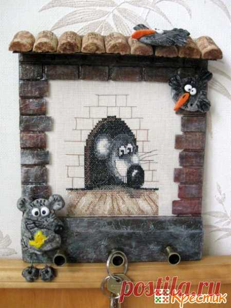 Ключница своими руками: стильная интерьерная вещица из простейших материалов | Крестик