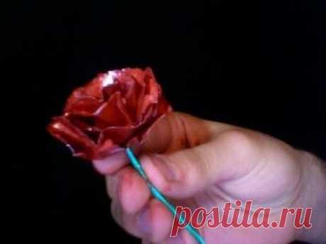 Роза из алюминиевой банки | Своими руками