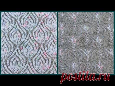 Brioche knitting *Waterdrop* knitting patterns - YouTube