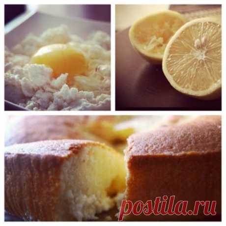 Особенный лимонный пирог. - Лучшие кулинарные рецепты интернета