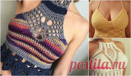 The Best Crochet Halter Tops - Crochet Patterns, Free Patterns. Sleeveless tops are a must this summer. See our crocheted top guide to pick out something for yourself. Remember that each crop top can be crocheted to a longer length and transformed to a halter top or sleeveless top.