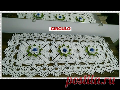 Centro de mesa Princesinha em crochê com Maria José.