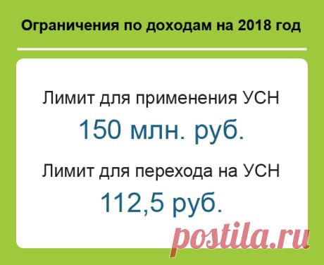 Лимиты по УСН на 2018 год