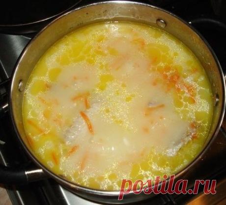 Суп сырный с курицей