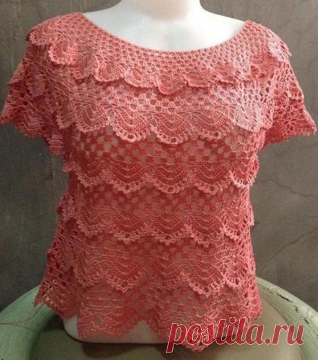 Красивый узор для ажурной кофточки