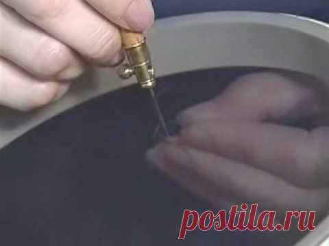 ФАНТАСТИКА!!!!!Видео урок.Вышивка бисером,паетками петлеуловителем.
