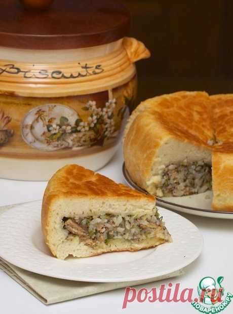 Постный пирог с рыбой из мультиварки - кулинарный рецепт