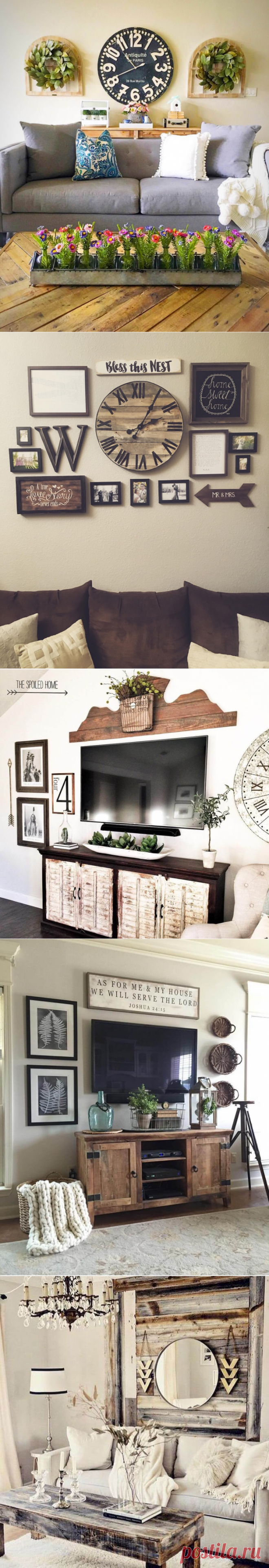 33 Best Rustic Living Room Wall Decor Ideas and Designs for 2018