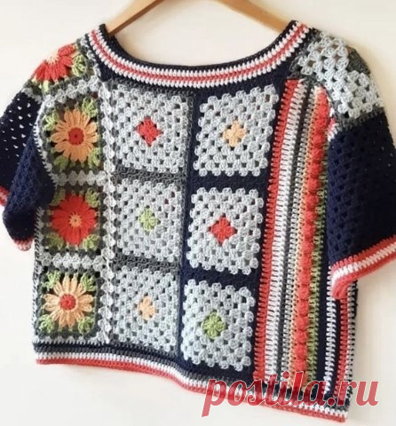 Такие необычные, но такие красивые - квадратные мотивы крючком со схемами! | Вязалки Веселого Хомяка | Дзен