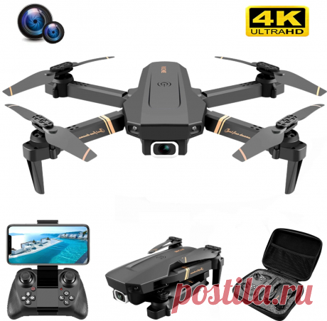 V4 Радиоуправляемый Дрон 4k HD широкоугольная камера 1080P WiFi fpv Дрон двойная камера Квадрокоптер в режиме реального времени Трансмиссия вертолет игрушки|Радиоуправляемые вертолеты| | АлиЭкспресс