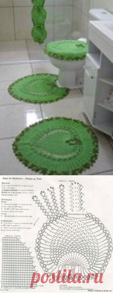 5 красивых ковриков для дома - вяжем крючком!