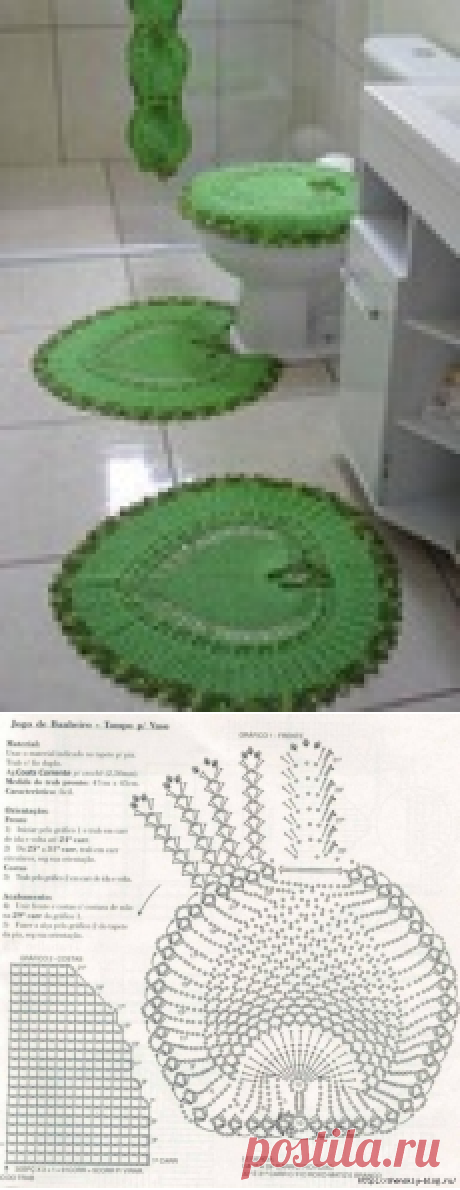 5 красивых ковриков для дома - вяжем крючком!