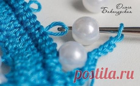 Вязание с бусинками, МК