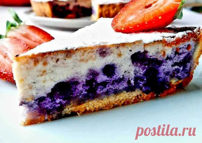 (9) Песочный пирог с творогом и черникой - пошаговый рецепт с фото. Автор рецепта Нина Чам . - Cookpad