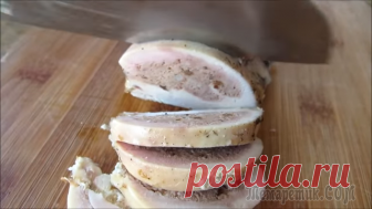 Жалею, что не готовила этого раньше! Вкуснее, чем колбаса - фаршированная грудка!