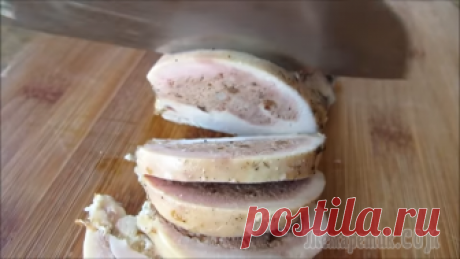 Жалею, что не готовила этого раньше! Вкуснее, чем колбаса - фаршированная грудка!