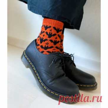 Носочки I´m Batty for Halloween by Stone Knits...без перевода