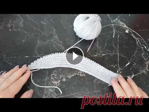 Самая ПРОСТАЯ шапка/вязание поворотными рядами Самая ПРОСТАЯ шапка/вязание поворотными рядами...