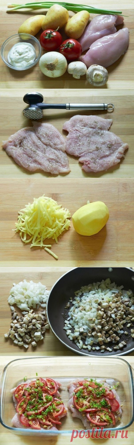 Как приготовить куриная грудка под шубой - рецепт, ингридиенты и фотографии