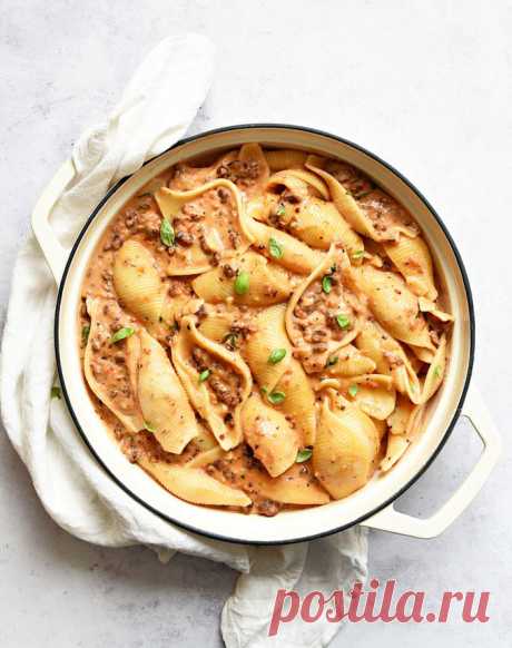 Muschel-Nudeln. In cremiger Hack-Soße. - mix dich glücklich (Thermomix-Rezepte)