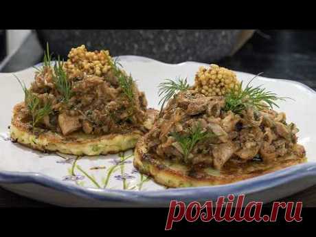Драники и обычная курица