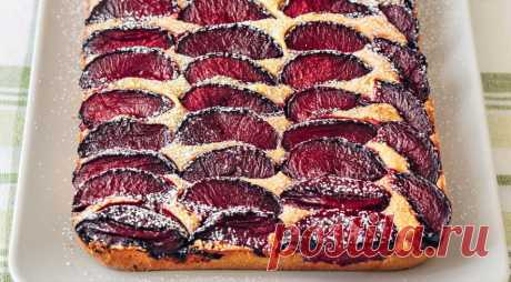 Миндальный пирог со сливами, пошаговый рецепт с фото