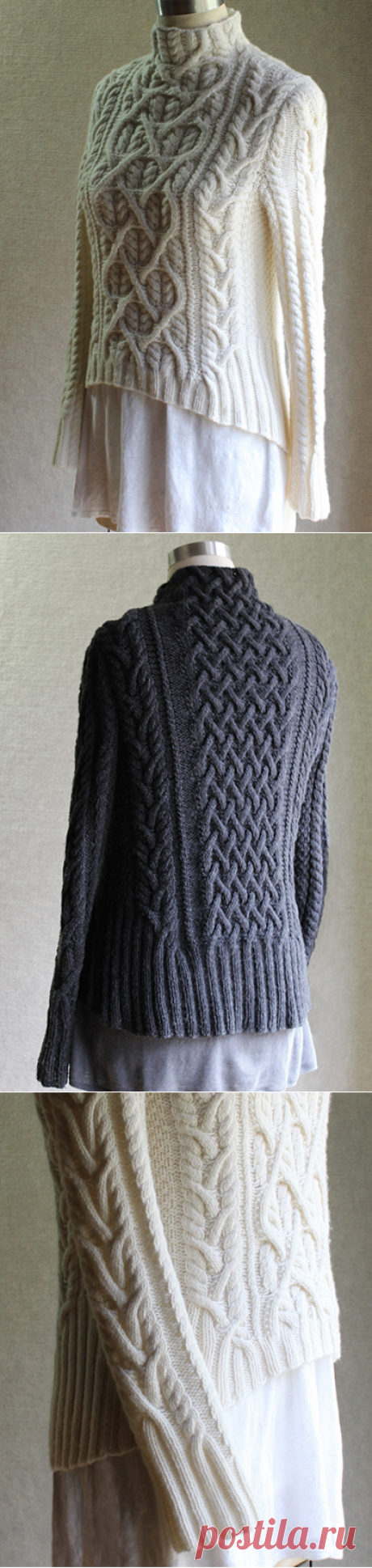 Свитер "Влюбленный Шекспир" спицами