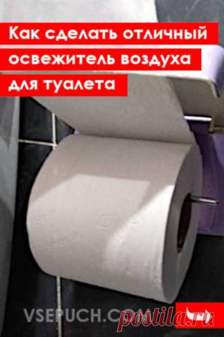 Как сделать отличный освежитель воздуха  для туалета