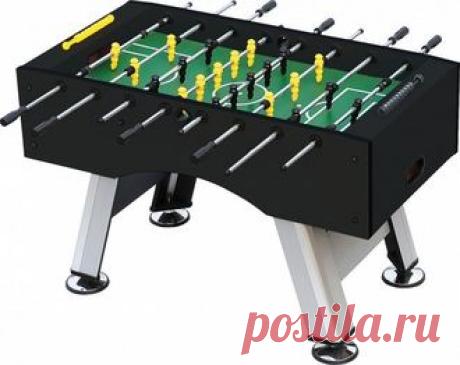 Настольный футбол (кикер) "Porturin" (140x74x89 см, серебристо-черный)