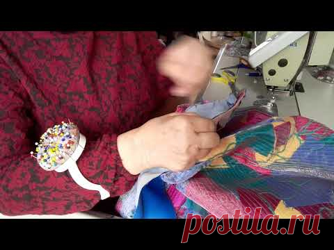 Крой и пришивание воротника стойки