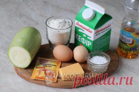 Пирог из кабачков на кефире на сковороде — рецепт с фото пошагово