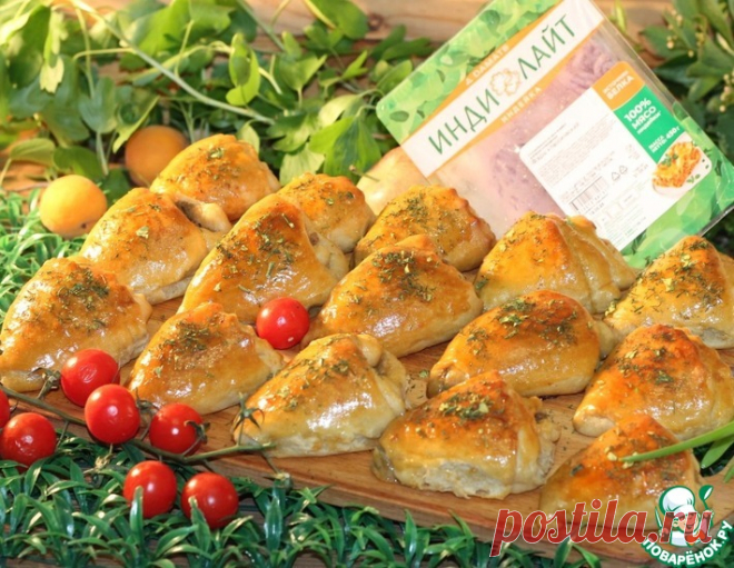 Рожки-пирожки с индейкой – кулинарный рецепт