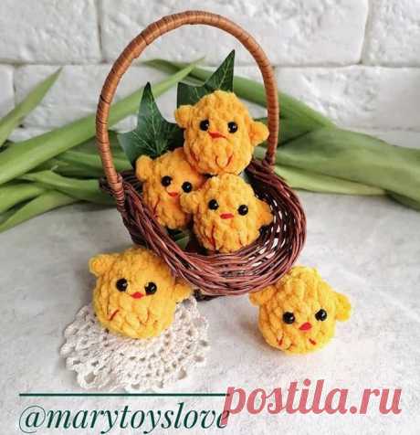 Цыплята крючком. Амигуруми схемы и описания. Автор: Мария Дмитриева | IRINELY.ART