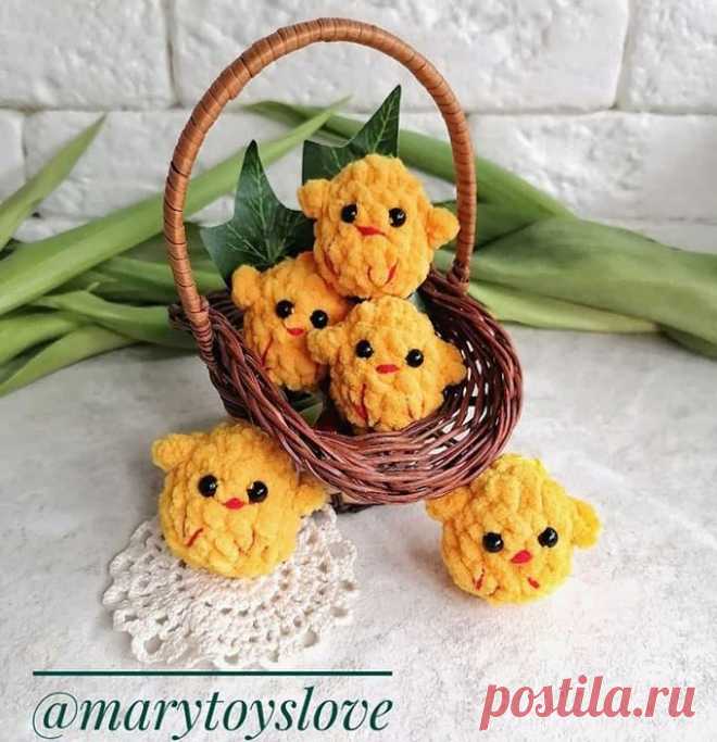 Цыплята крючком. Амигуруми схемы и описания. Автор: Мария Дмитриева | IRINELY.ART