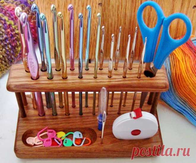 Handcrafted Standard Grip Crochet Hook Workstation From | Etsy