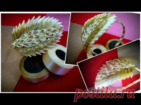 DIY Kanzashi Headband 01/DIY Головная повязка Канзаси 01