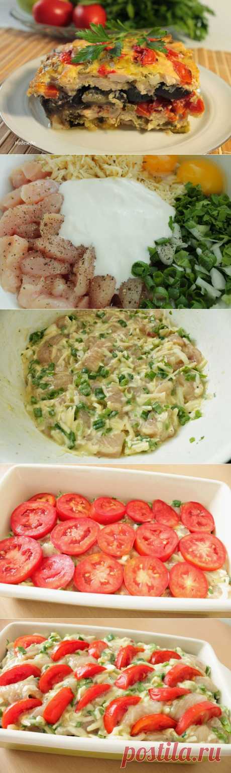 Куриное филе - запекаем с овощами.