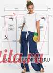 Must have сезона! Выкройка трикотажных брюк с запахом