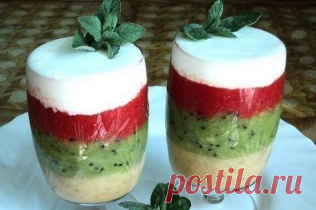ДЕСЕРТ ПРОХЛАДНАЯ РАДУГА / Изысканные кулинарные рецепты