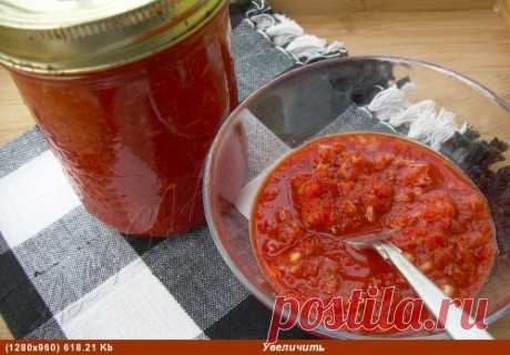АДЖИКА(СВЕЖАЯ В МЕРУ ПИКАНТНАЯ)