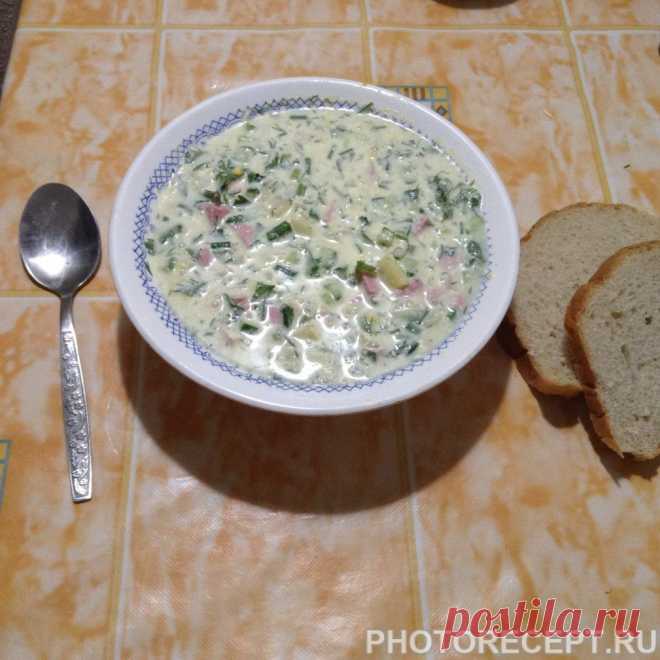 Окрошка на сыворотке, как в ресторане