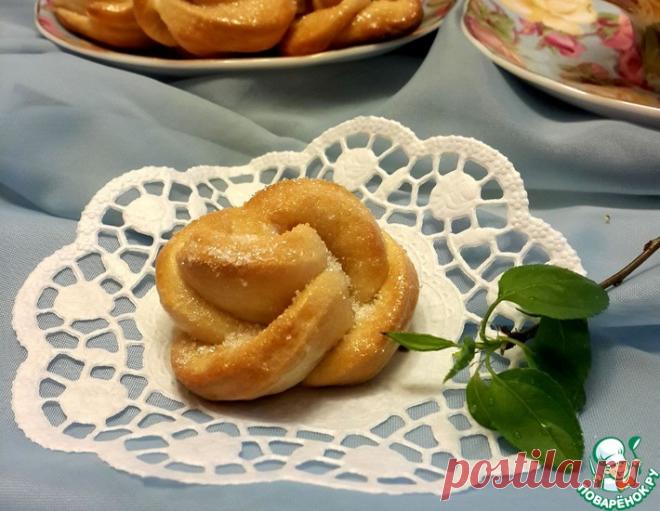 Печенье из творожного дрожжевого теста – кулинарный рецепт