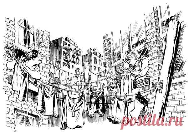 Жизнь в арендных домах Америки 30-х мало отличалась от быта советских коммуналок: В этих стенах разыгрывались великие трагедии. Ни тебе приватности, ни анонимности. Каждый был либо участником, либо зрителем в партере. «Все знали все и обо всех». #ИллюстрацияДня из графического романа «Контракт с Богом» → mif.to/kontrakt