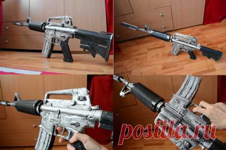 Crossfire M4A1-S Silver Papercraft 2 Originally from the MMOFPS game Crossfire. The silencer is removable. Original model:Crossfire(G4box Inc,Smilegate Inc,Neowiz Corp) Copyright to &lt; for model Extracted and converted to .mdl file ...