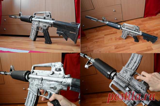 Crossfire M4A1-S Silver Papercraft 2 Originally from the MMOFPS game Crossfire. The silencer is removable. Original model:Crossfire(G4box Inc,Smilegate Inc,Neowiz Corp) Copyright to < for model Extracted and converted to .mdl file ...