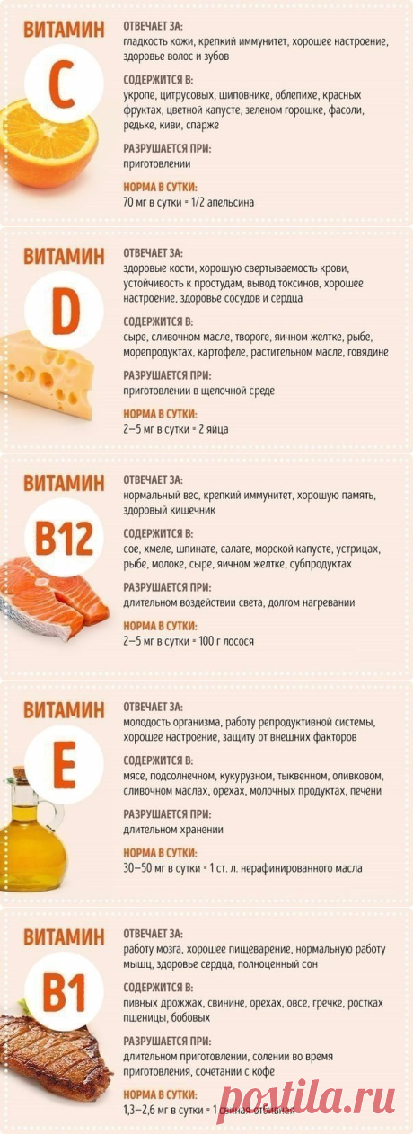 Все, что вы хотели знать о витаминах