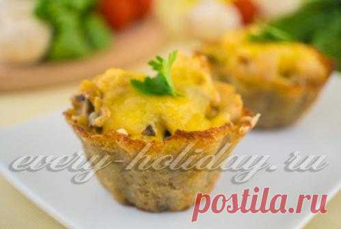 Картофельные корзиночки с начинкой