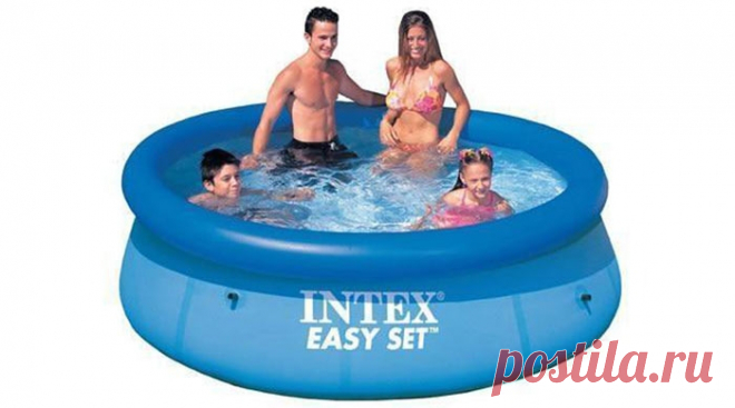 28110 Бассейн Надувной Intex Easy Set 244х76 См 56970, Бассейны для дачи, Детские бассейны, Минибассейны, Бассейны в Омске